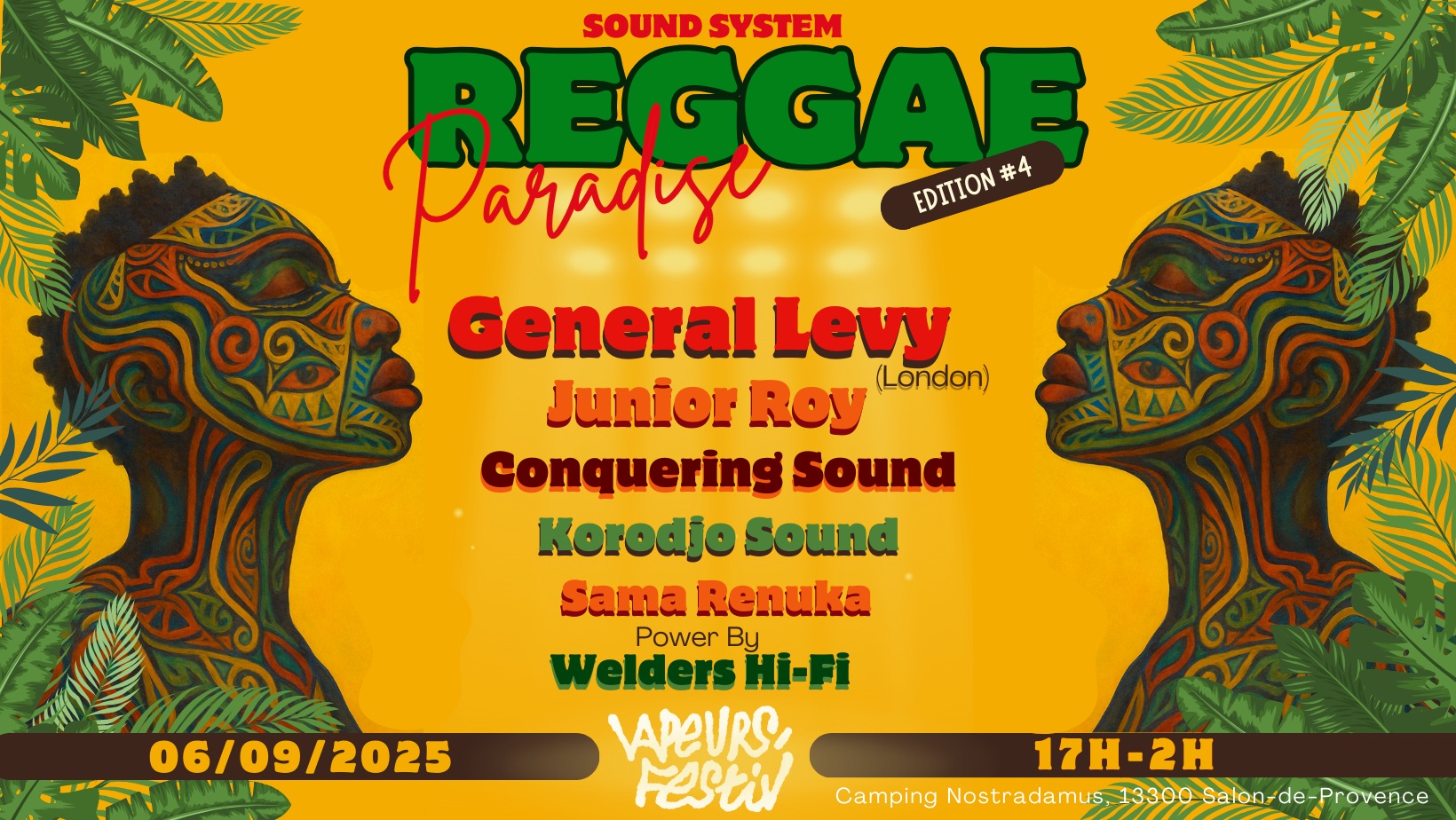 REGGAE PARADISE à Salon de Provence le 6 septembre